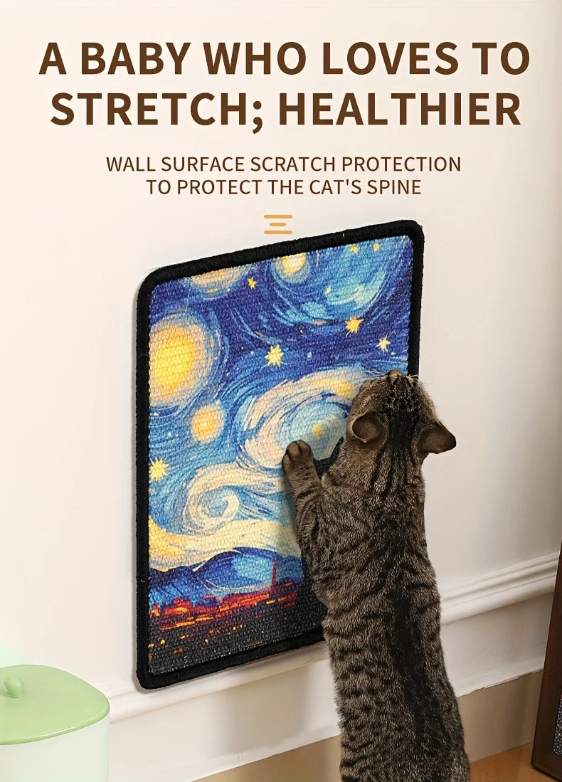 Wall-Mounted Cat Scratching Mat - product detail view