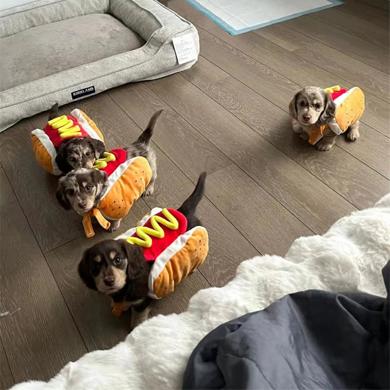 Hotdog Costume for Dogs & Cats - pet wearing hotdog costume