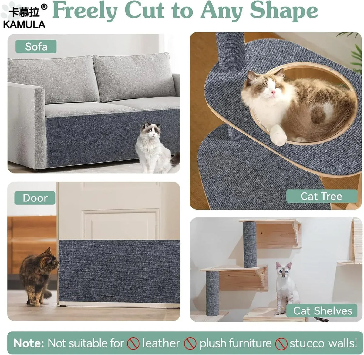Self-Adhesive Cat Scratching Mat – Furniture Protector
