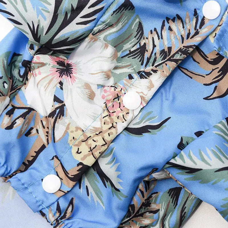 Hawaiian Print Dog Shirt - product detail view