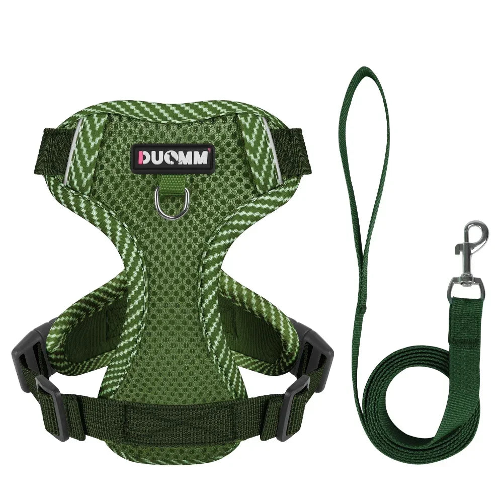 Reflective Harness & Leash Set for Small Dogs