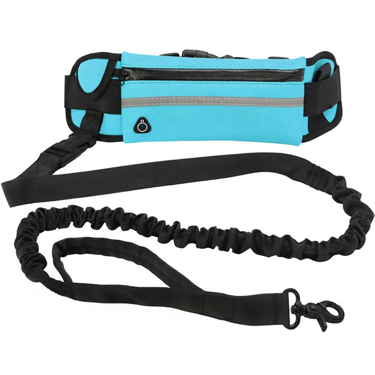 Reflective Hands-Free Running Leash with Waist Bag