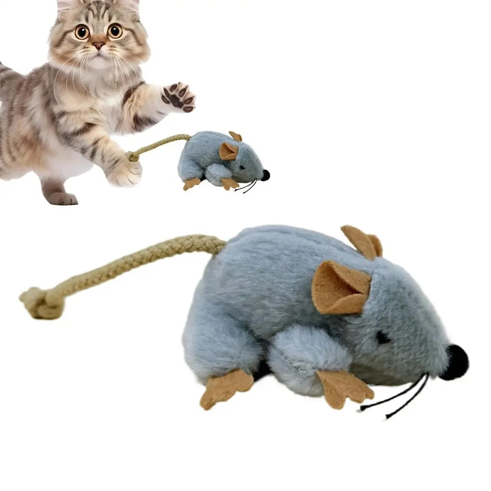 Realistic Plush Mouse Cat Toy - product detail view