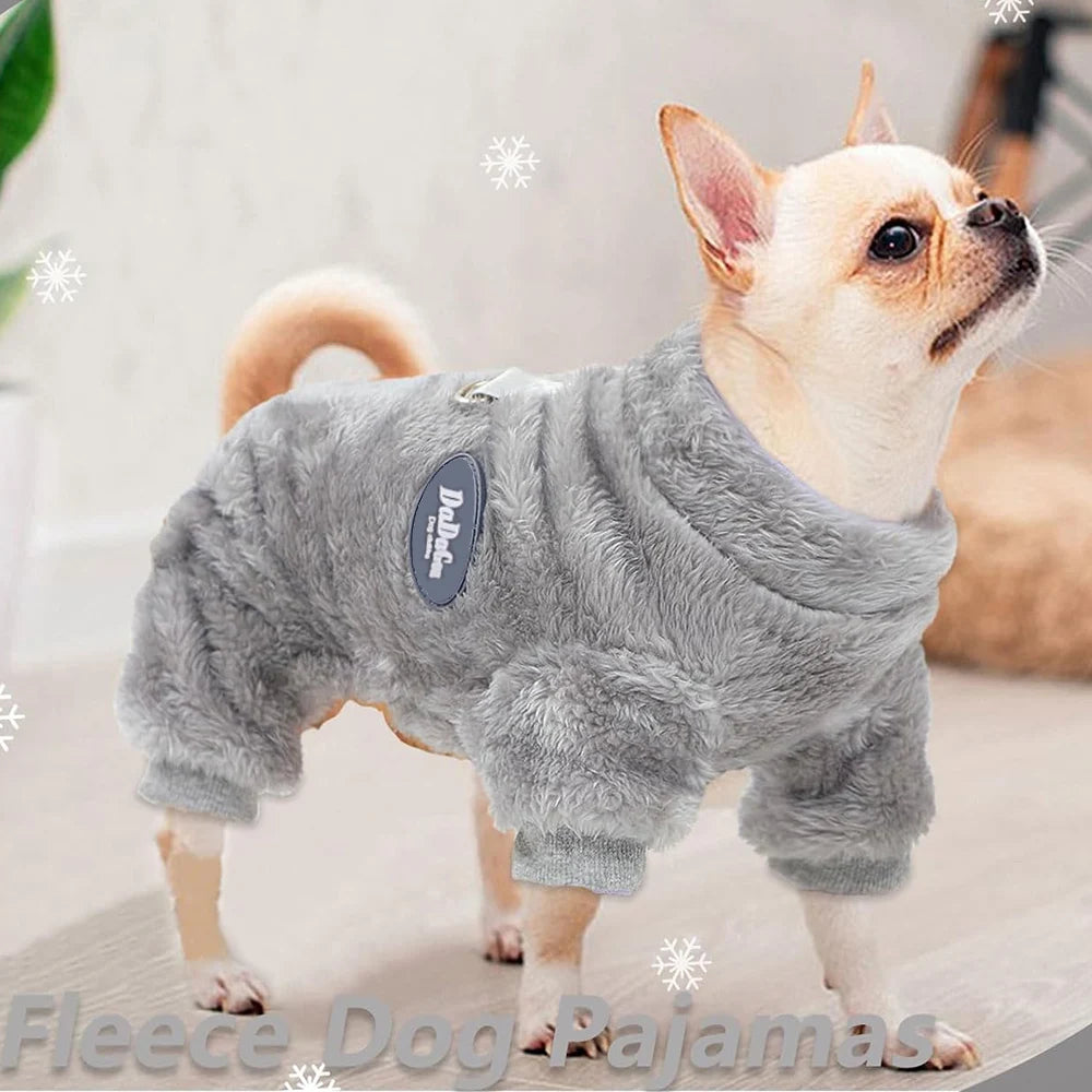 Fleece Winter Sweater for Small Dogs - close-up of soft fleece fabric
