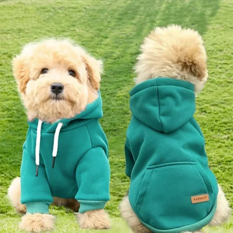 Fleece Dog Hoodie Outdoor Sweatshirt - main product photo