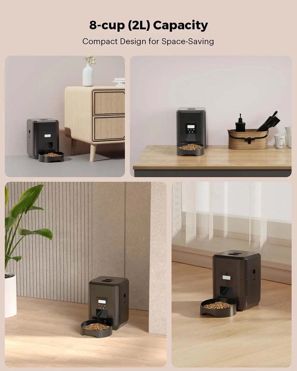 Smart Automatic Pet Feeder – Timed Slow Feed Dispenser