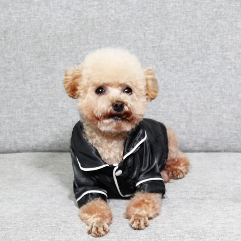Dog Pajamas Soft Sleepwear - close-up of soft cotton fabric