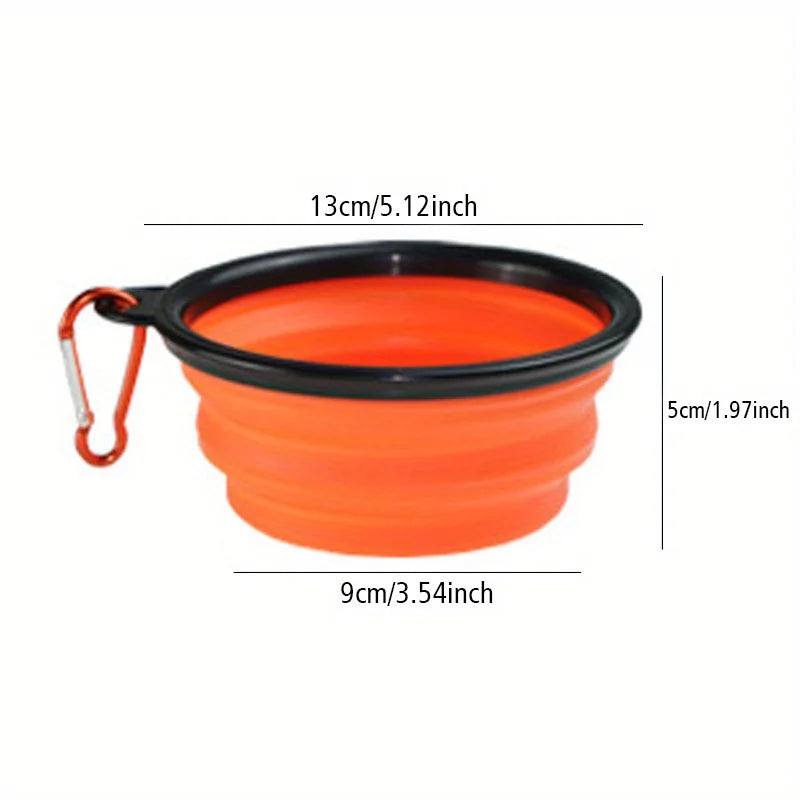 Folding Travel Bowl for Dogs – Portable Silicone Bowl