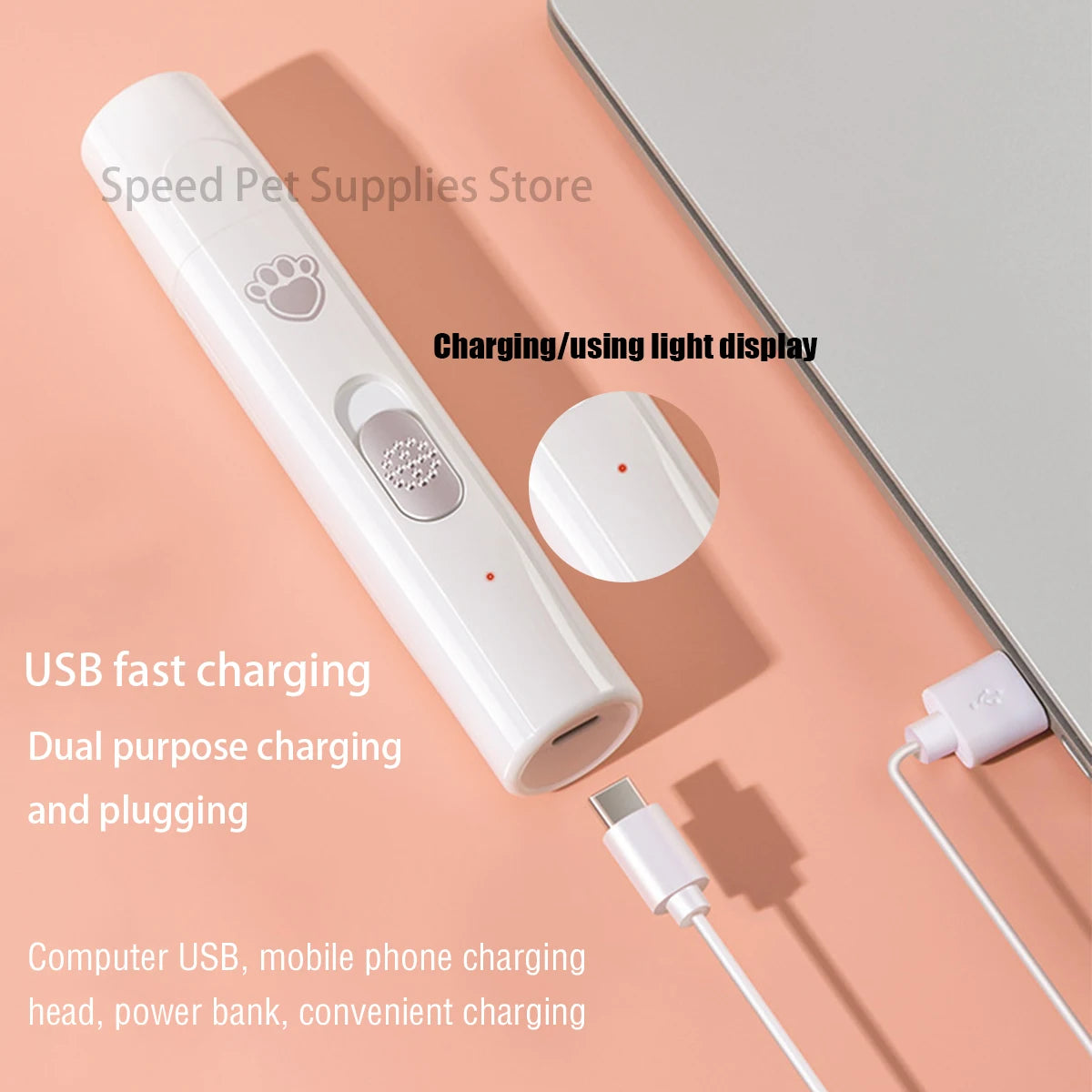 Painless Electric Dog Nail Grinder - product detail view