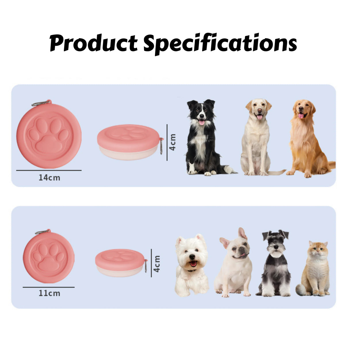 2-in-1 Portable Travel Bowl for Dogs - product detail view