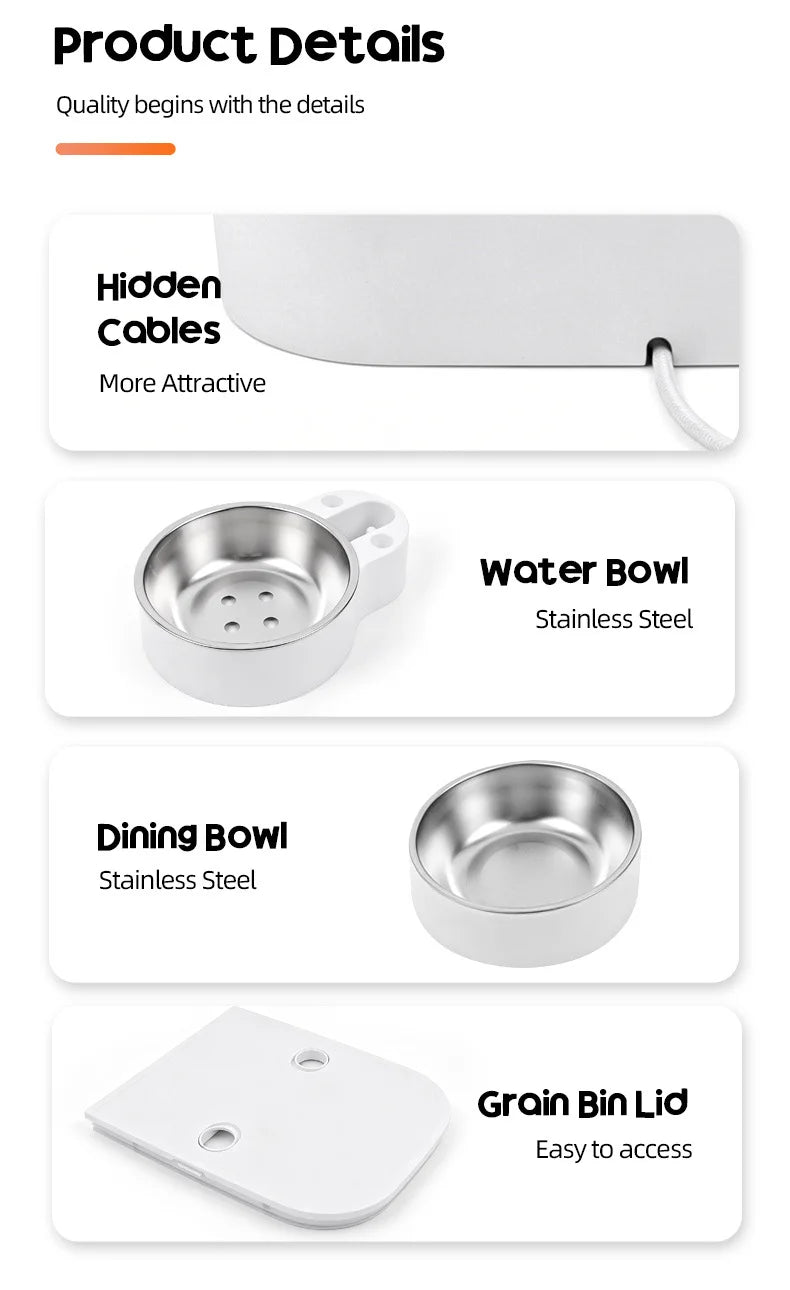 WiFi Automatic Pet Feeder with Camera – Smart Food & Water Dispenser