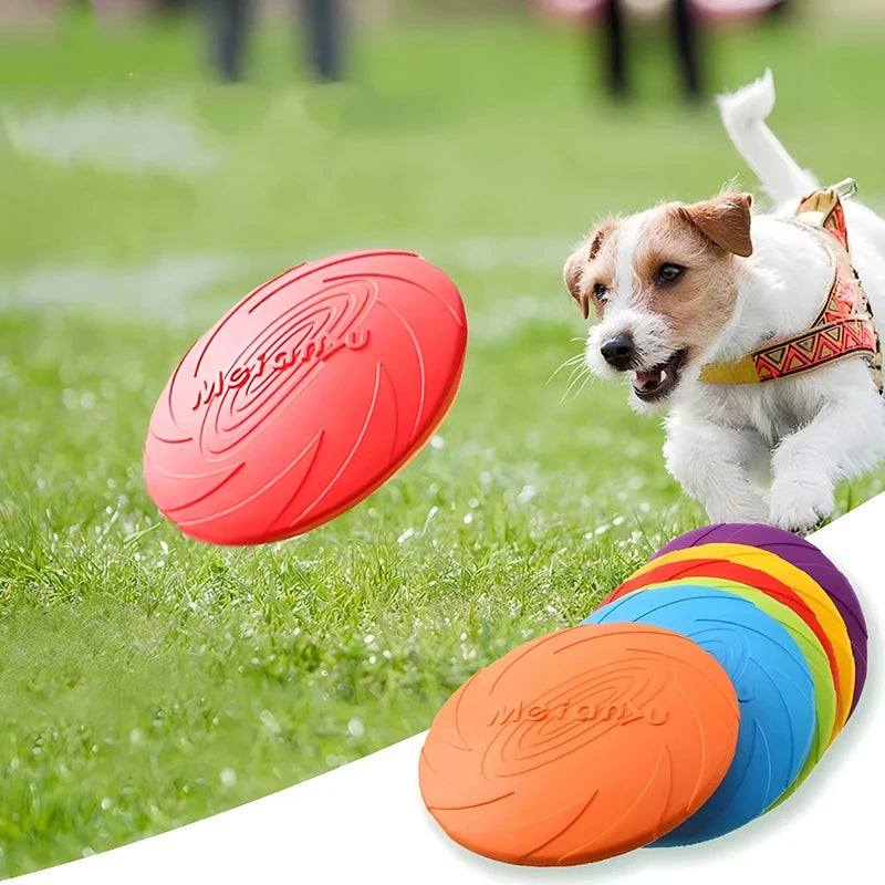 Silicone Flying Disc Dog Toy - close-up of durable silicone material