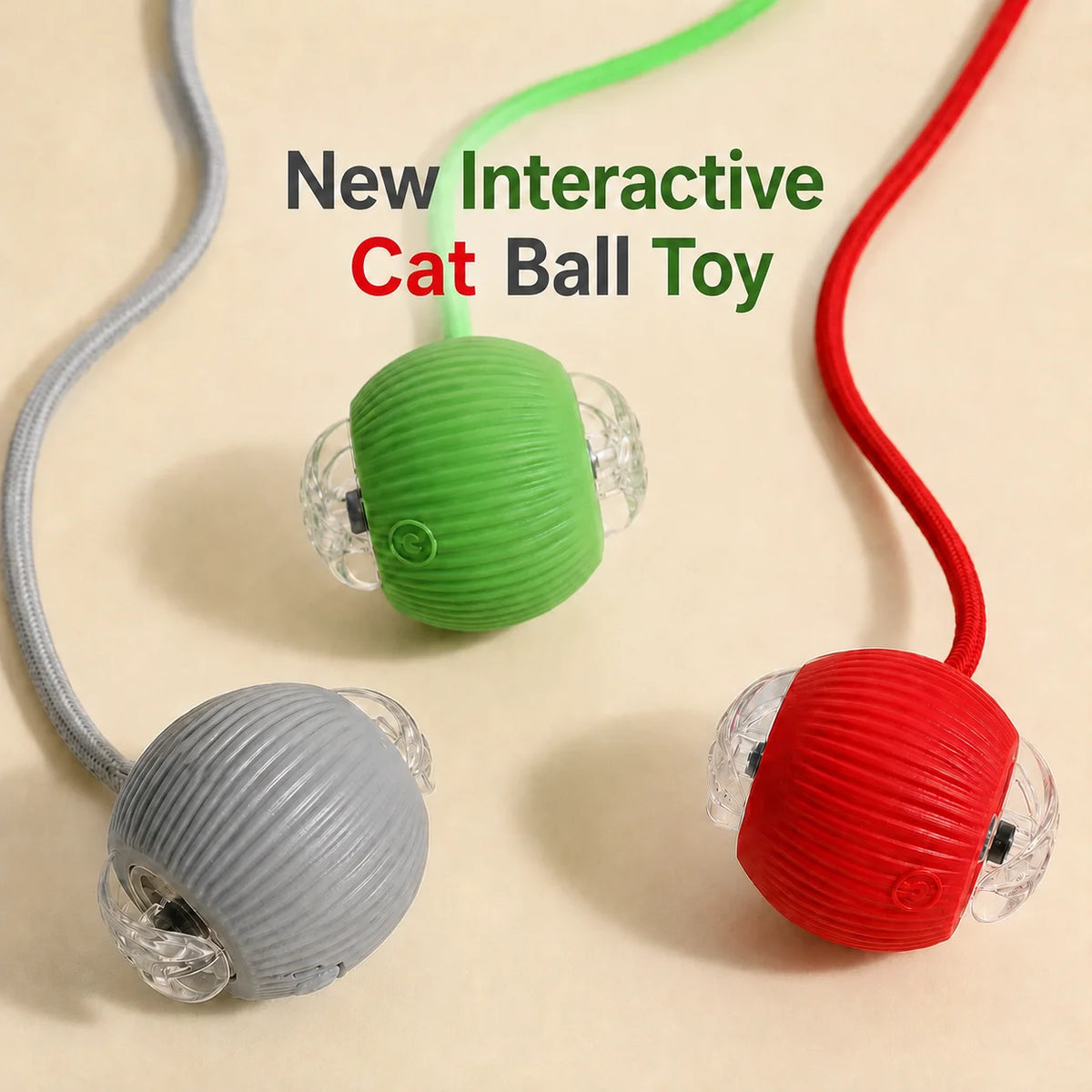 Automatic Rolling Ball Cat Toy - product detail view
