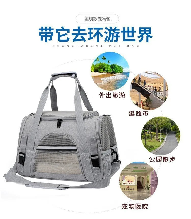 Airline-Approved Soft Pet Carrier Bag with Cushion