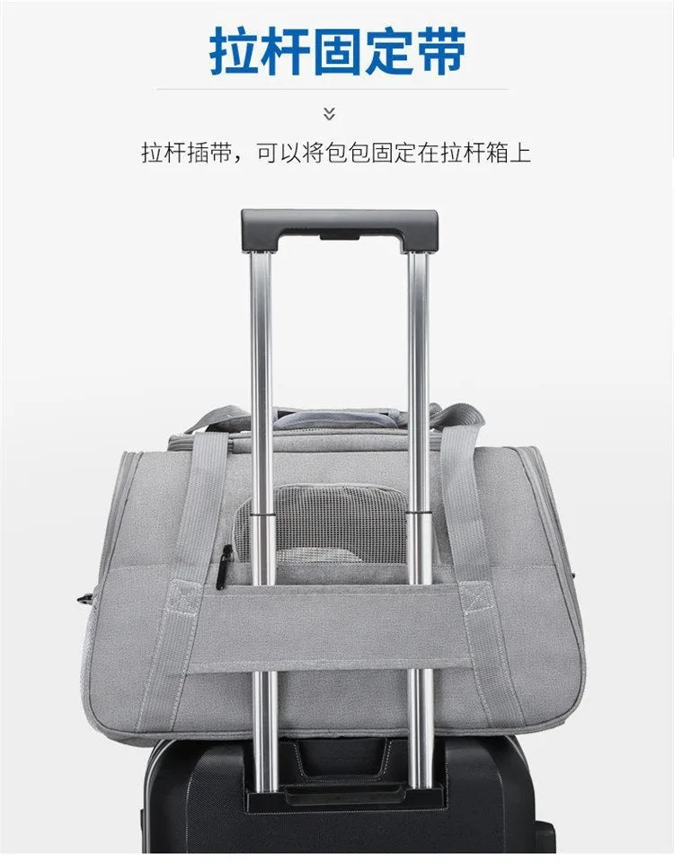 Airline-Approved Soft Pet Carrier Bag with Cushion