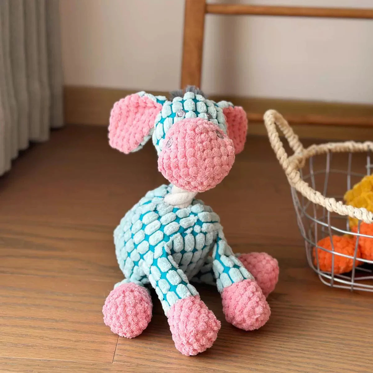 Squeaky Donkey Plush Toy for Dogs – Soft Chew Toy