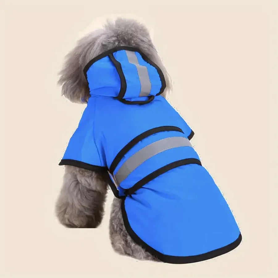 Adjustable Waterproof & Windproof Dog Raincoat - product detail view