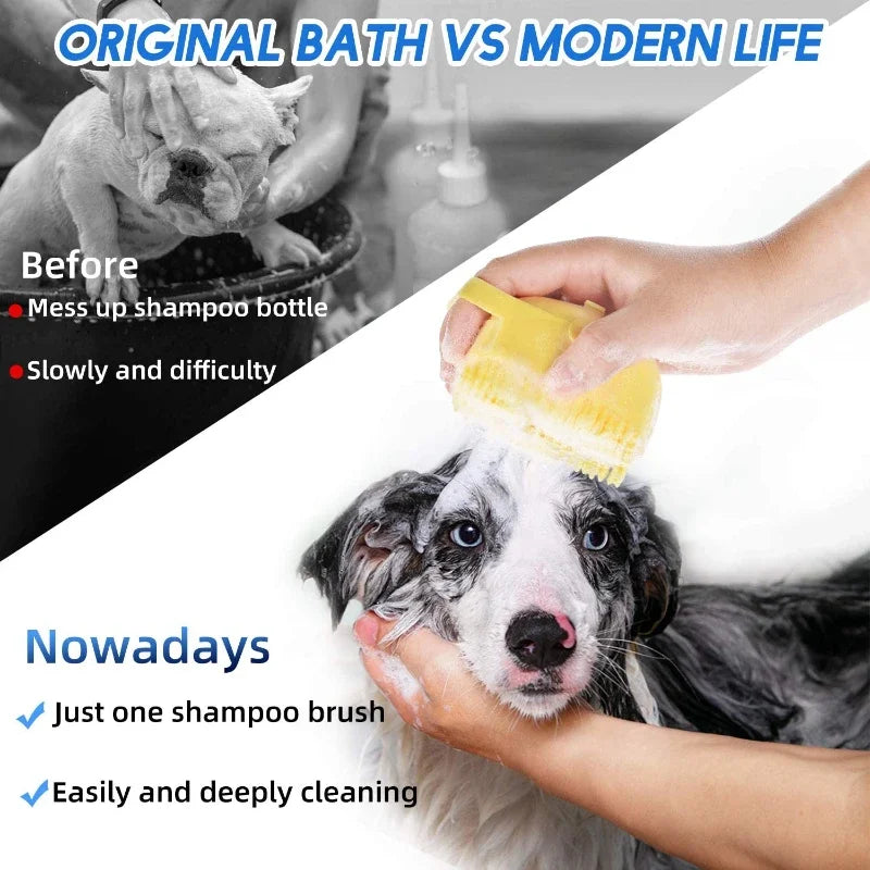 Compact Silicone Shampoo Brush - product detail view