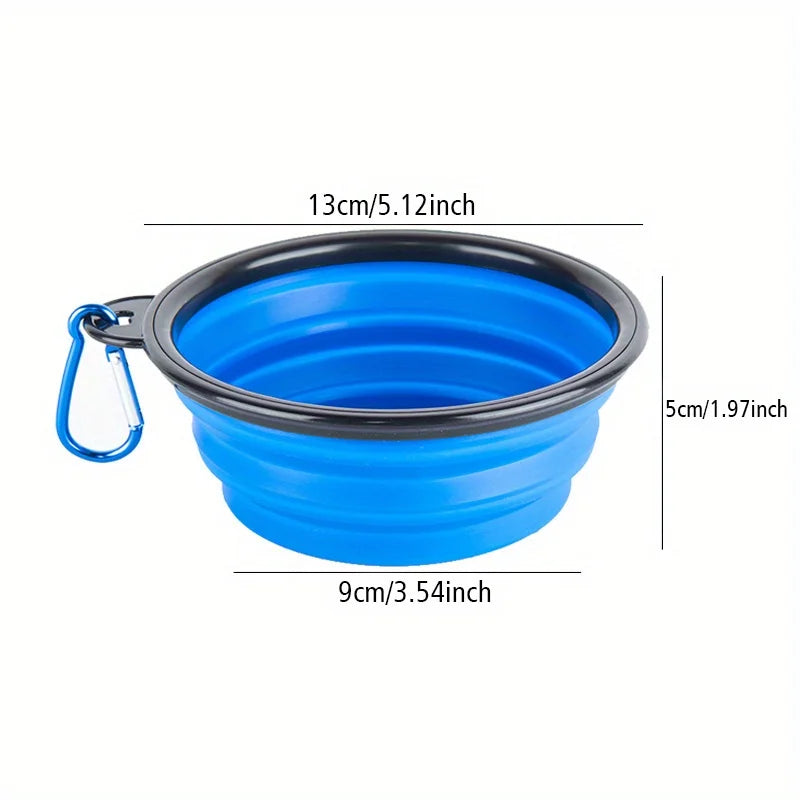 Folding Travel Bowl for Dogs – Portable Silicone Bowl