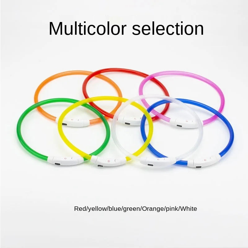 USB Rechargeable LED Glow Dog Collar