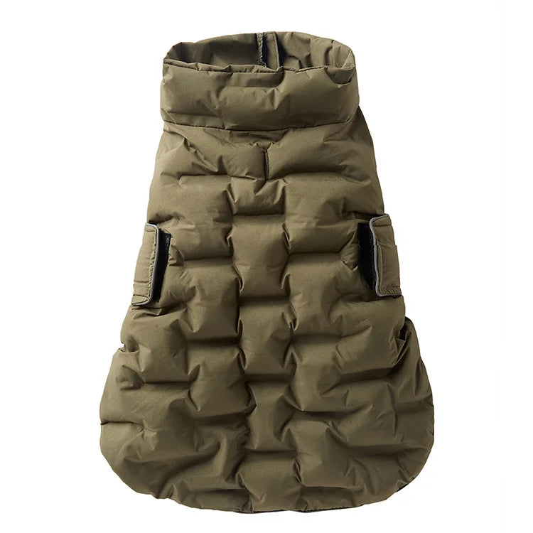 Windproof Cotton-Padded Dog Coat - product detail view