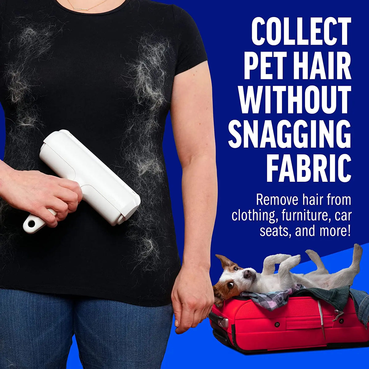 Self-Cleaning Pet Hair Remover Roller - product detail view