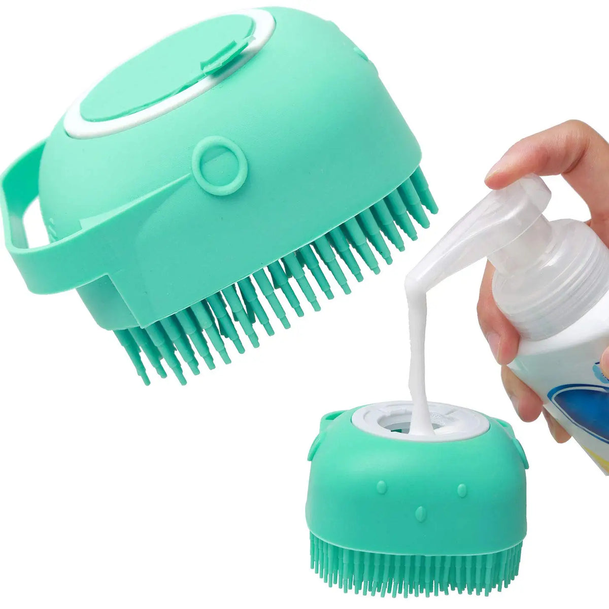 Compact Silicone Shampoo Brush - product detail view