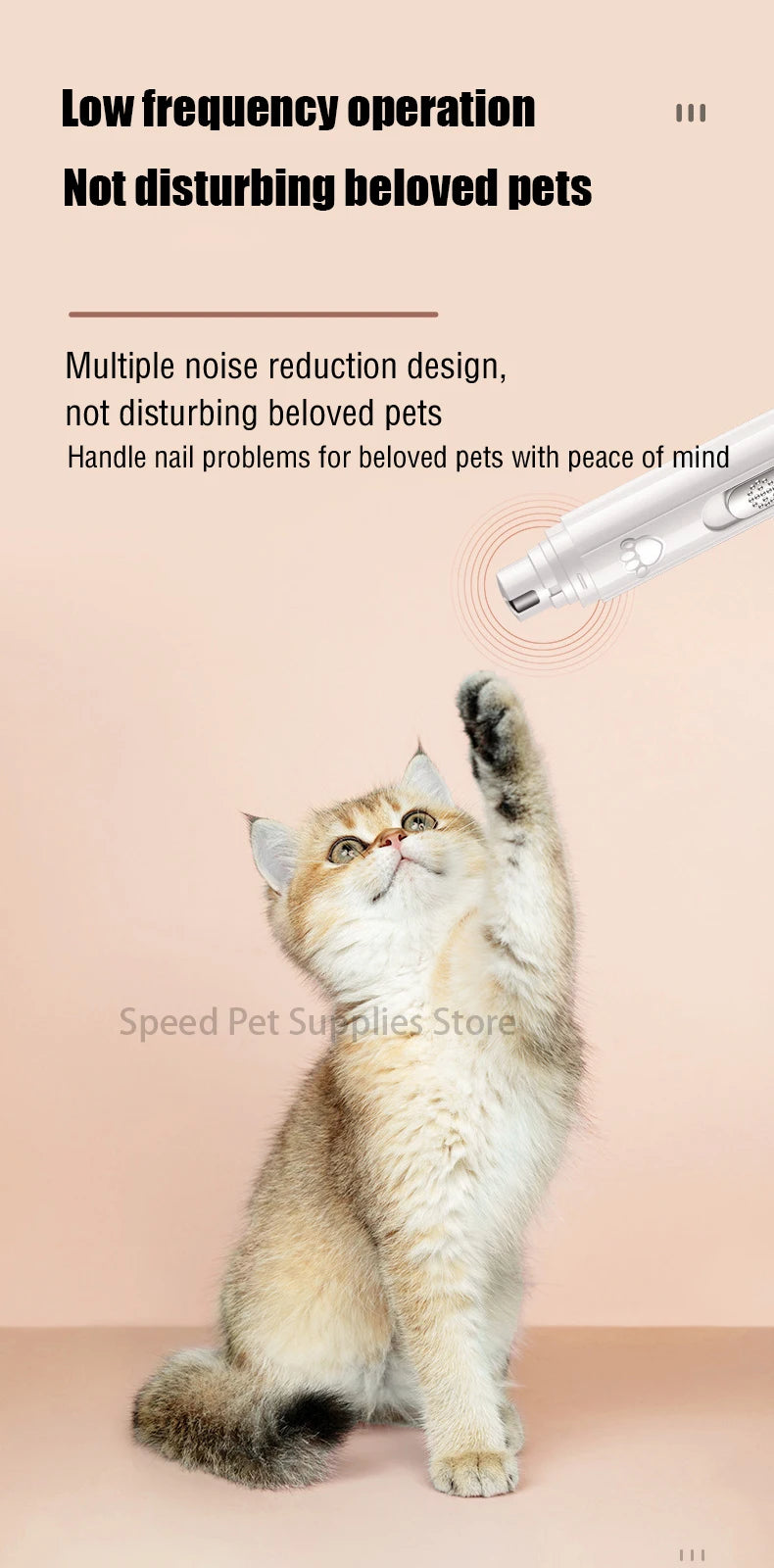 Electric Dog Nail Grinder – Painless USB Rechargeable Trimmer
