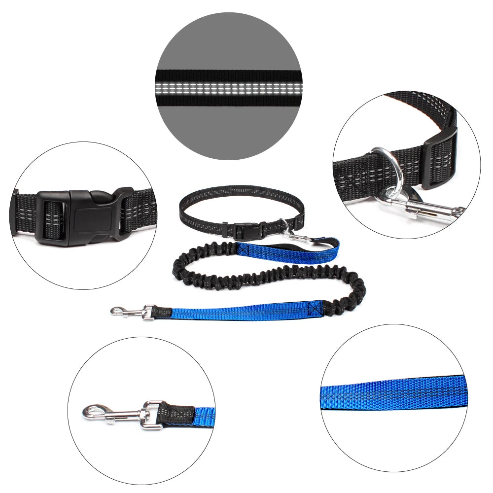 Hands-Free Running Leash with Waist Belt - product detail view