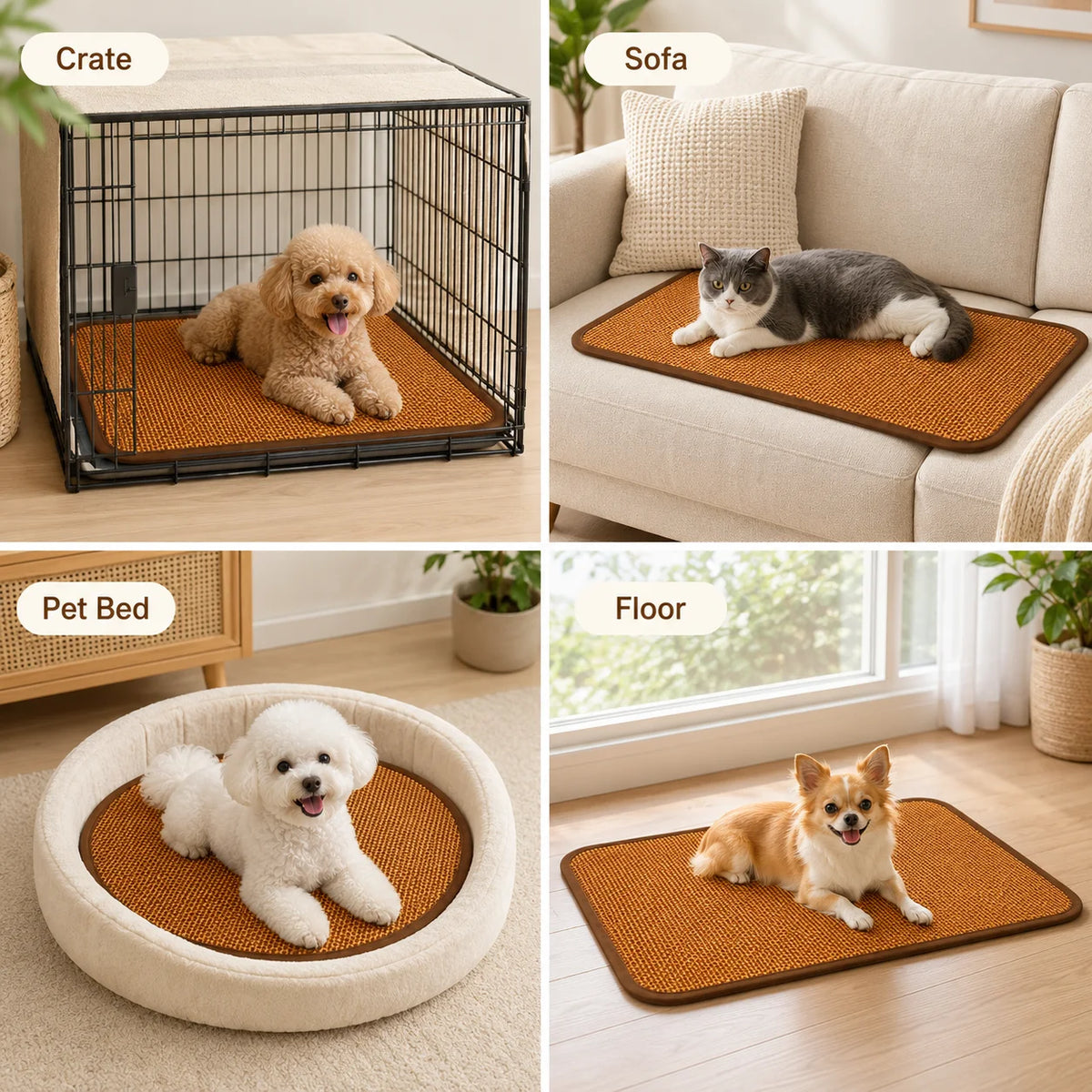 Breathable Cooling Pad for Small Dogs, Puppies & Kittens