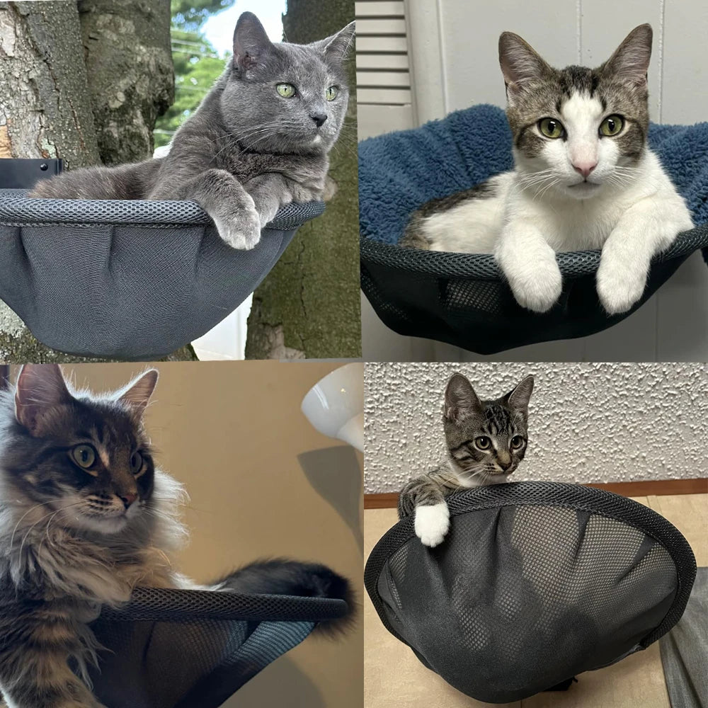 Wall-Mounted Cat Hammock - product detail view