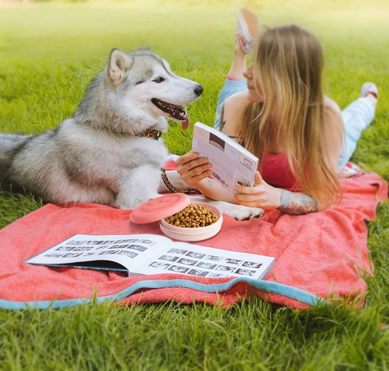 2-in-1 Portable Travel Bowl for Dogs - product detail view