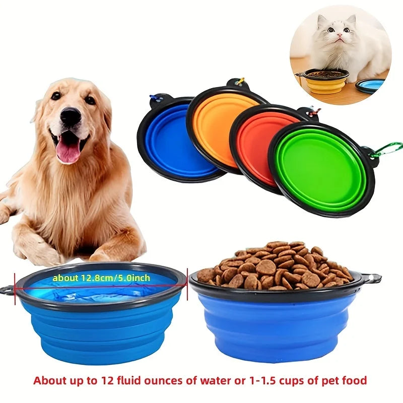 Collapsible TPR Travel Bowl for Pets - close-up of durable TPR material