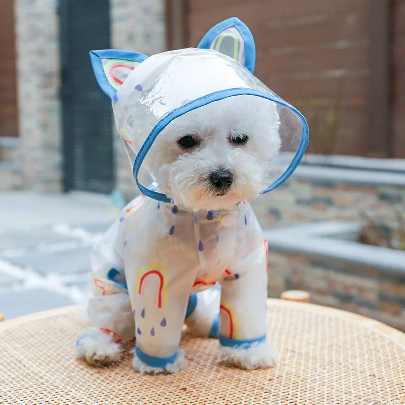 Hooded Dog Raincoat for Small Dogs - main product photo