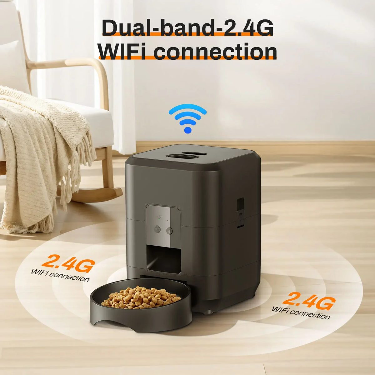 Smart Automatic Pet Feeder – Timed Slow Feed Dispenser