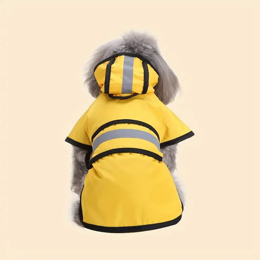 Adjustable Waterproof & Windproof Dog Raincoat - product detail view