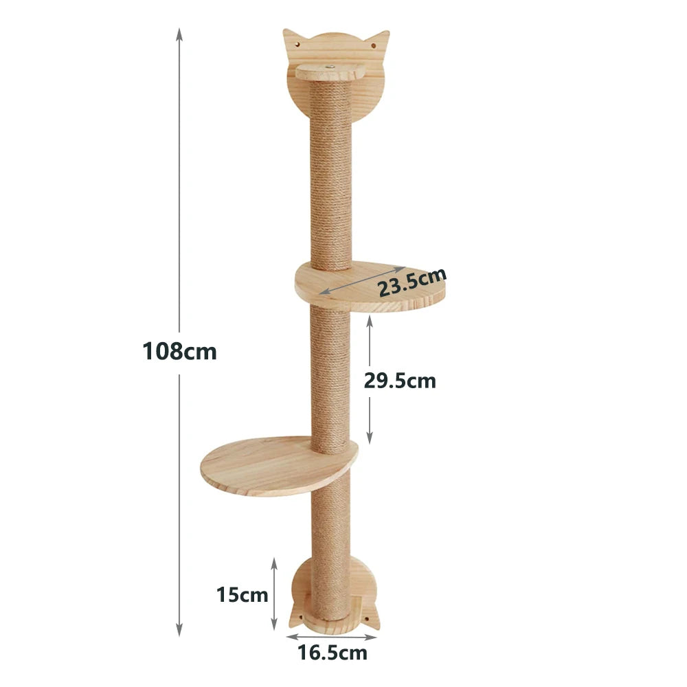 Wall-Mounted Cat Scratching Post - product detail view