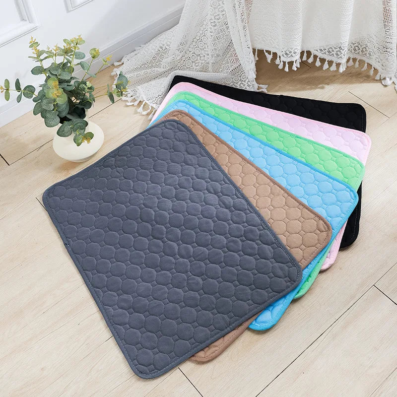 Reusable Washable Puppy Training Pad - puppy using training pad