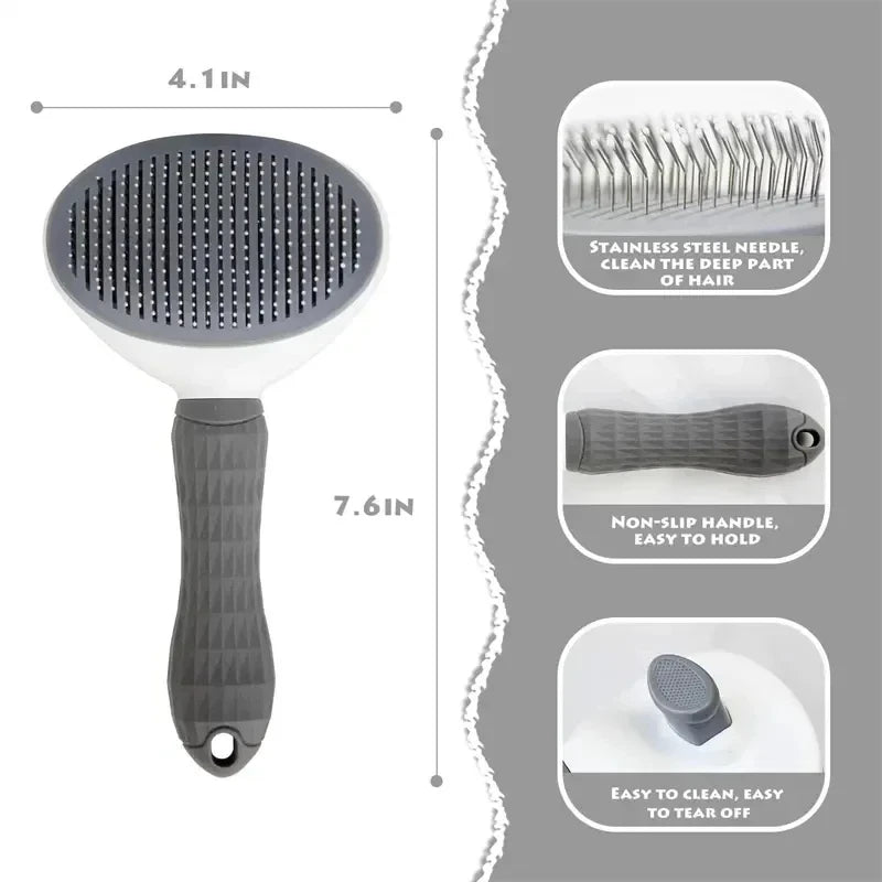 Self-Cleaning Deshedding Brush - product detail view