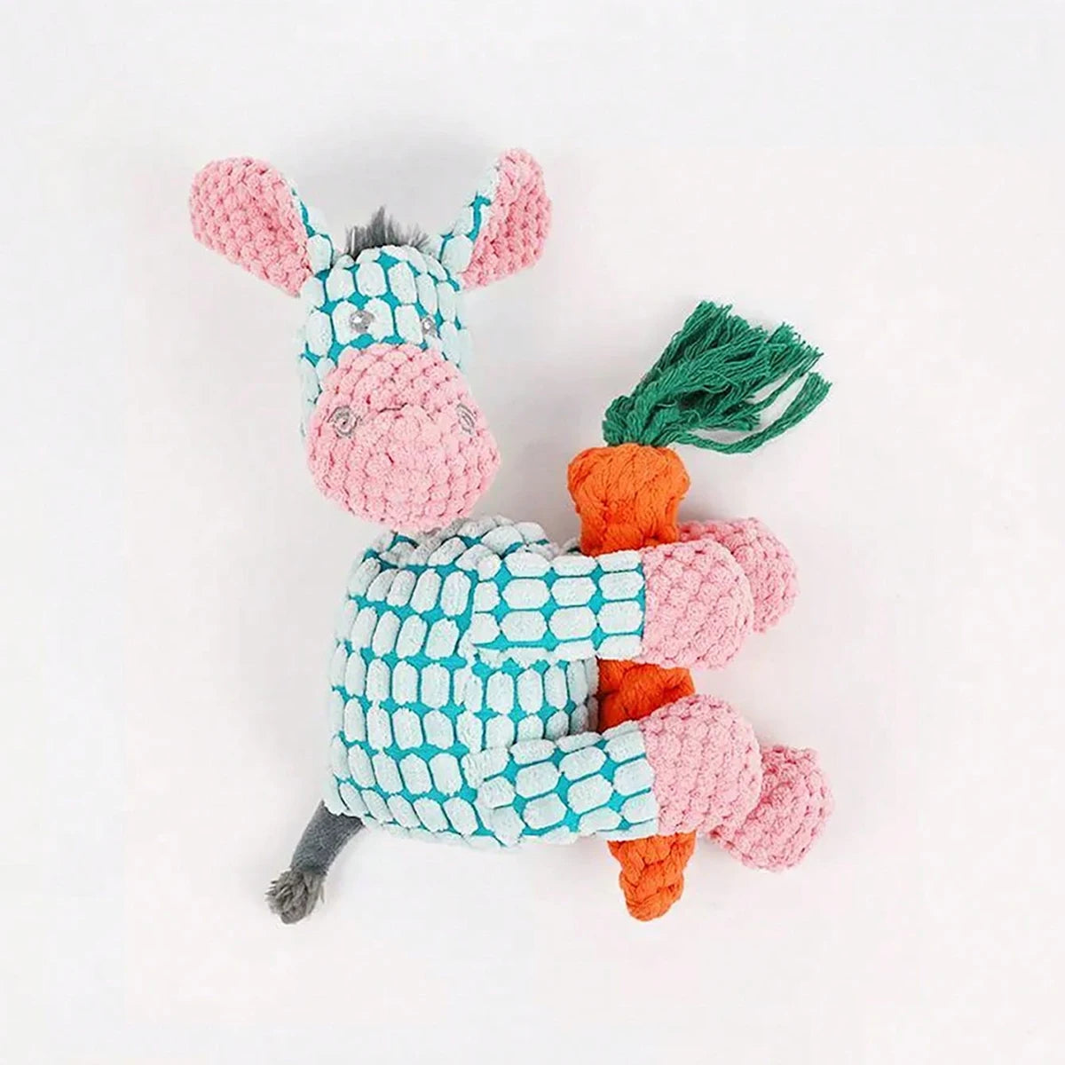 Squeaky Donkey Plush Toy for Dogs - product detail view