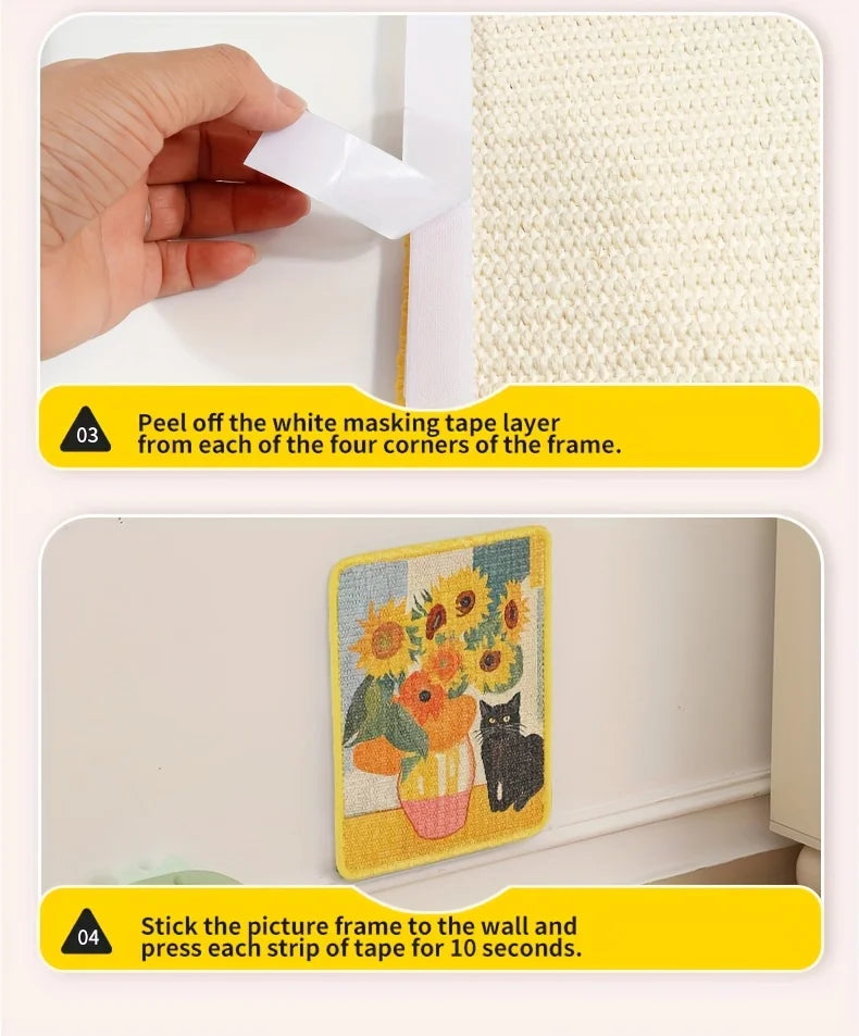 Wall-Mounted Cat Scratching Mat – Space-Saving Design