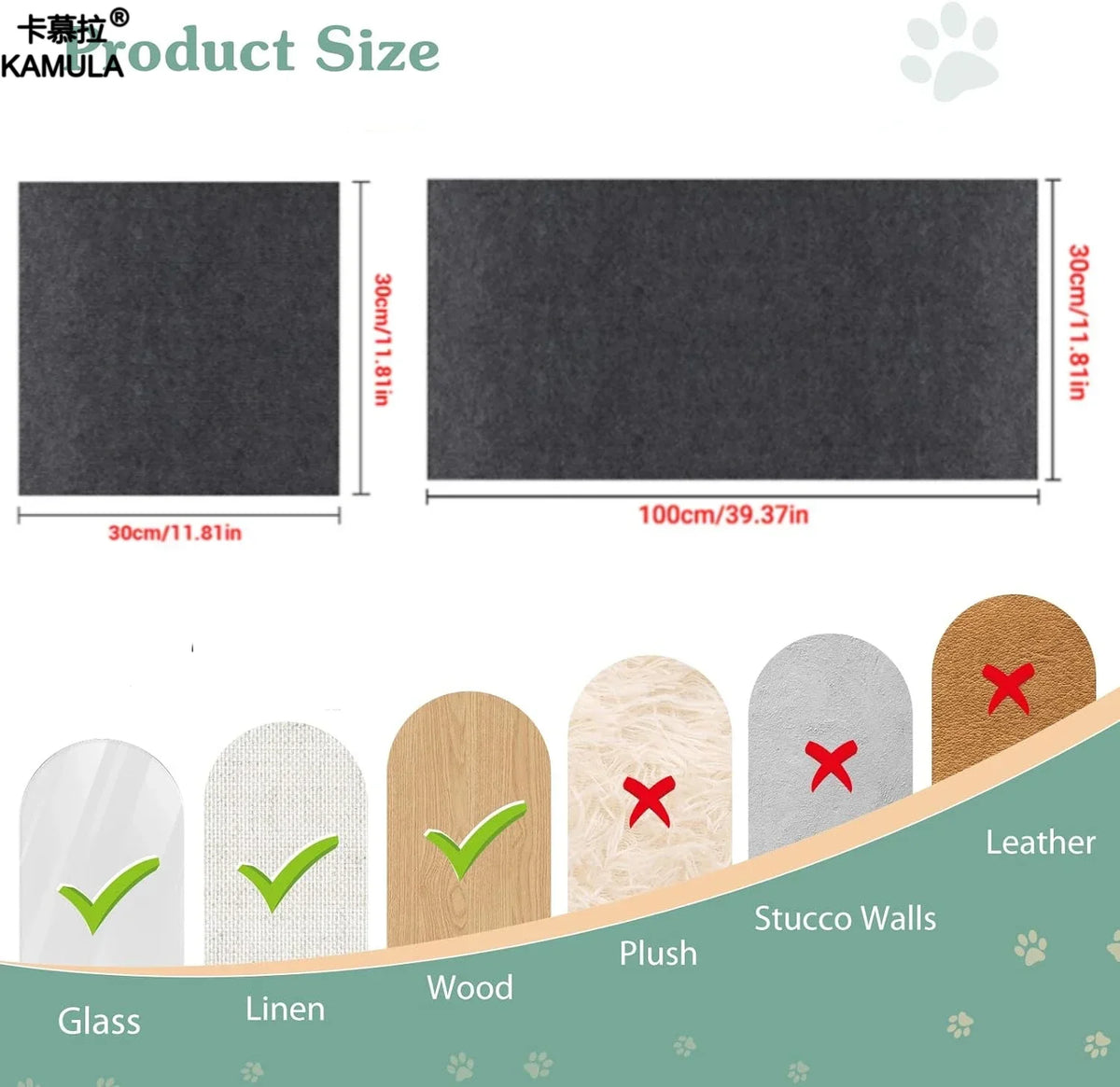 Self-Adhesive Cat Scratching Mat - product detail view