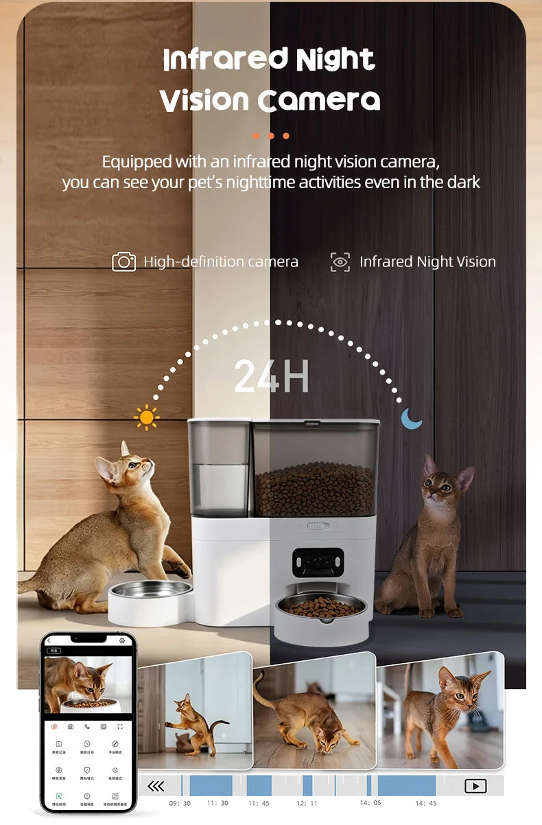 WiFi Automatic Pet Feeder with Camera - product detail view