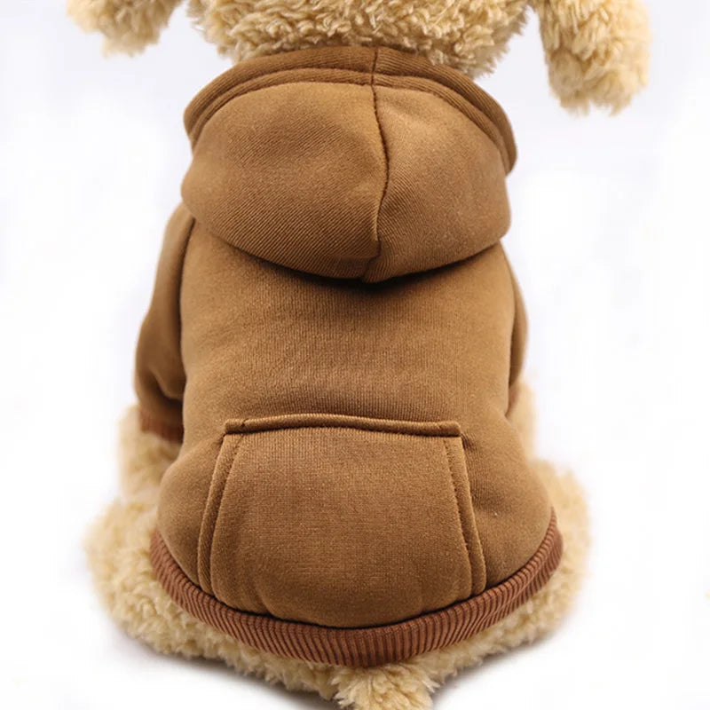 Cotton Hoodie & Overalls Set for Dogs - product detail view