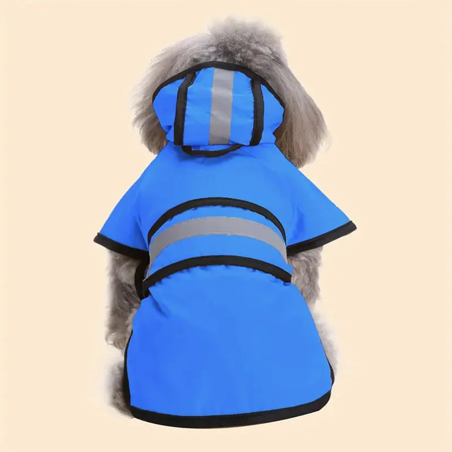 Adjustable Waterproof & Windproof Dog Raincoat - product detail view