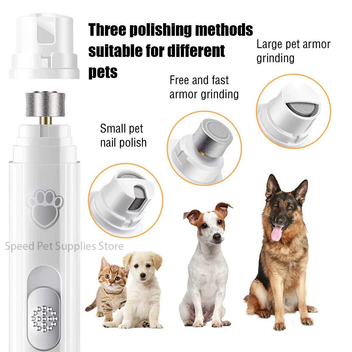 Painless Electric Dog Nail Grinder - grinding dog nails painlessly