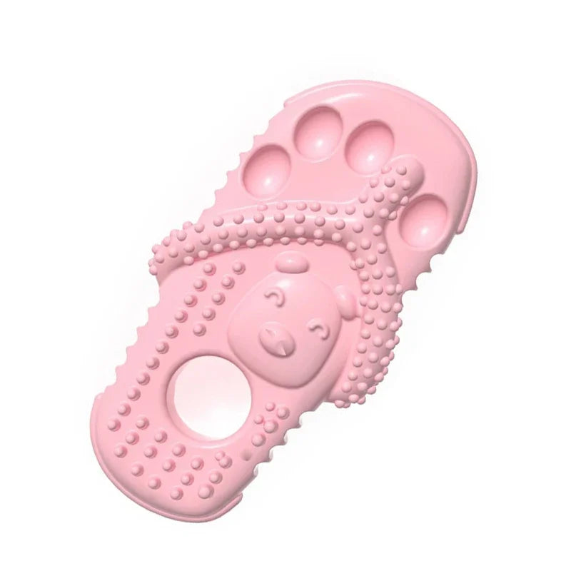 Rubber Bone & Treat Ball Chew Toy Set - product detail view