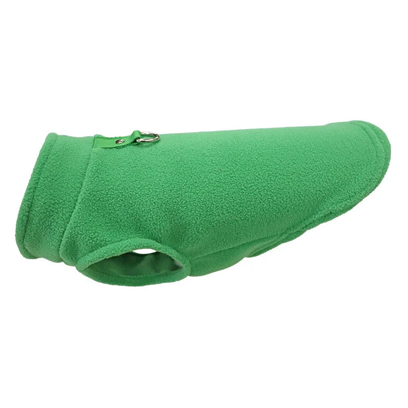 Fleece Dog Vest with D-Ring - product detail view