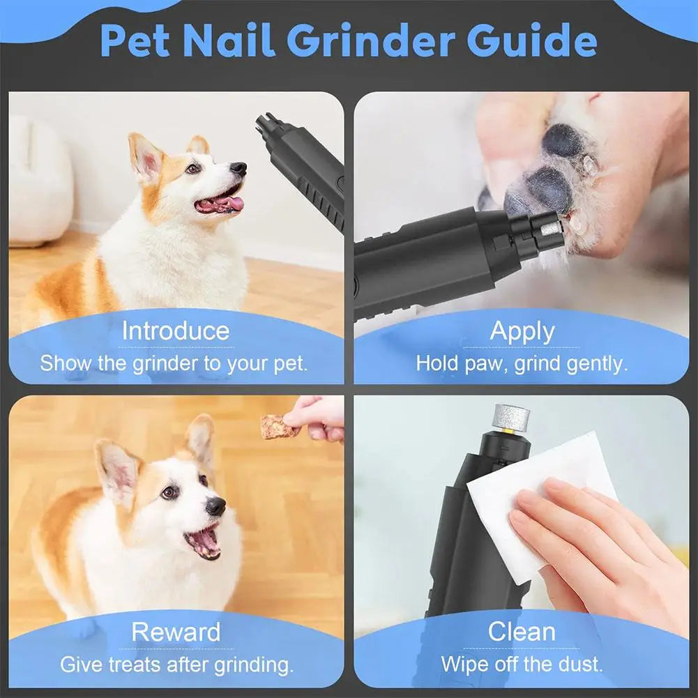 5-Speed Electric Nail Grinder for Dogs & Cats – Low Noise