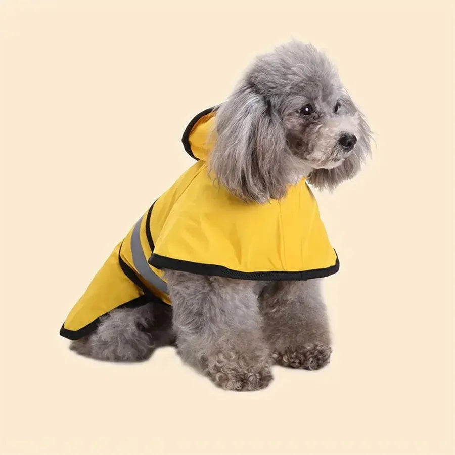 Adjustable Waterproof & Windproof Dog Raincoat - product detail view